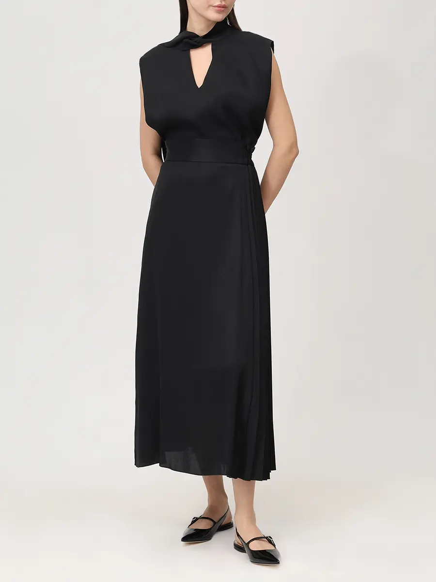 Юбка однотонная LORENA ANTONIAZZI P2653GO21A_3612 999 Черный  Фото 2