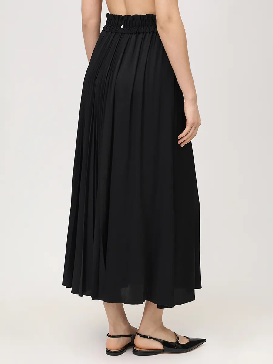 Юбка однотонная LORENA ANTONIAZZI P2653GO21A_3612 999 Черный  Фото 3