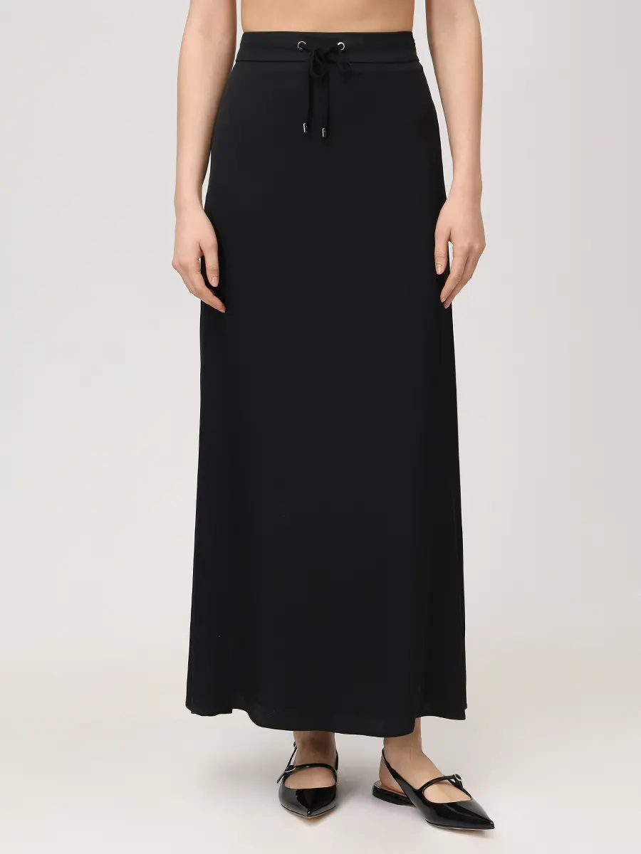 Юбка однотонная LORENA ANTONIAZZI P2653GO30B_3612 999 Черный  Фото 4
