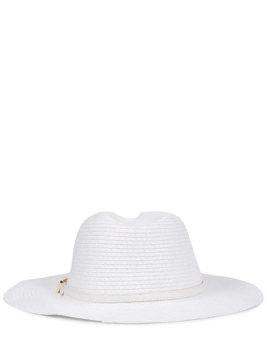 Шляпа плетеная MELISSA ODABASH Fedora Белый  Фото 2