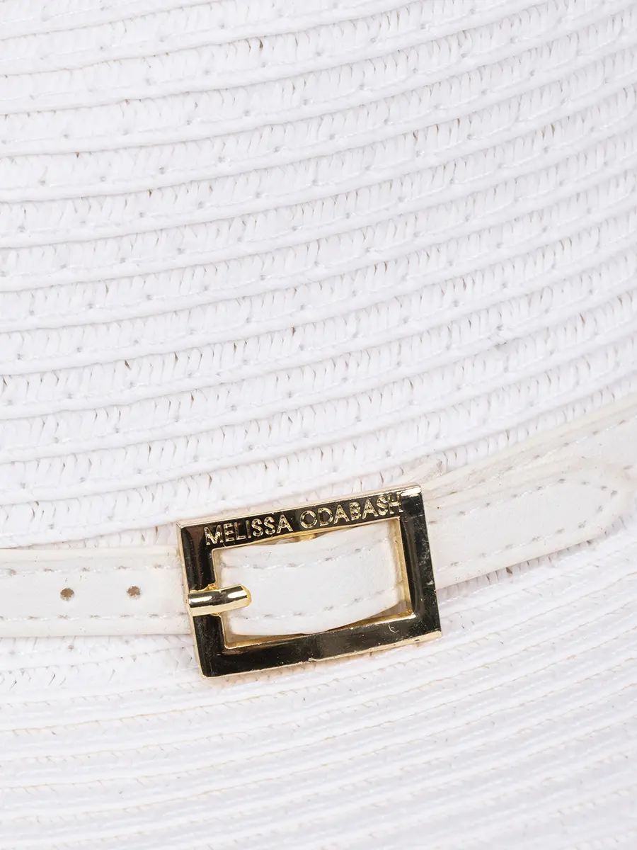 Шляпа плетеная MELISSA ODABASH Fedora Белый  Фото 3