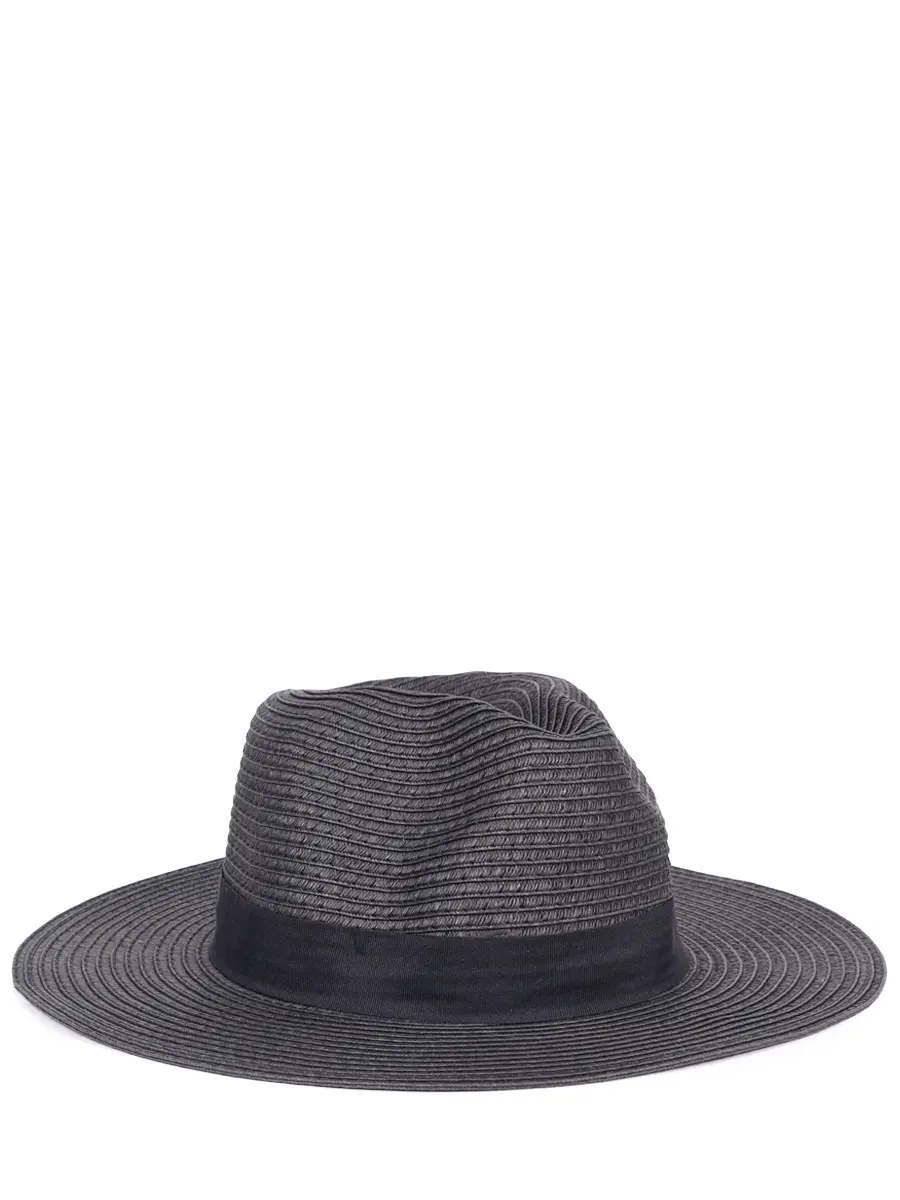 Шляпа плетеная MELISSA ODABASH Fedora Черный 