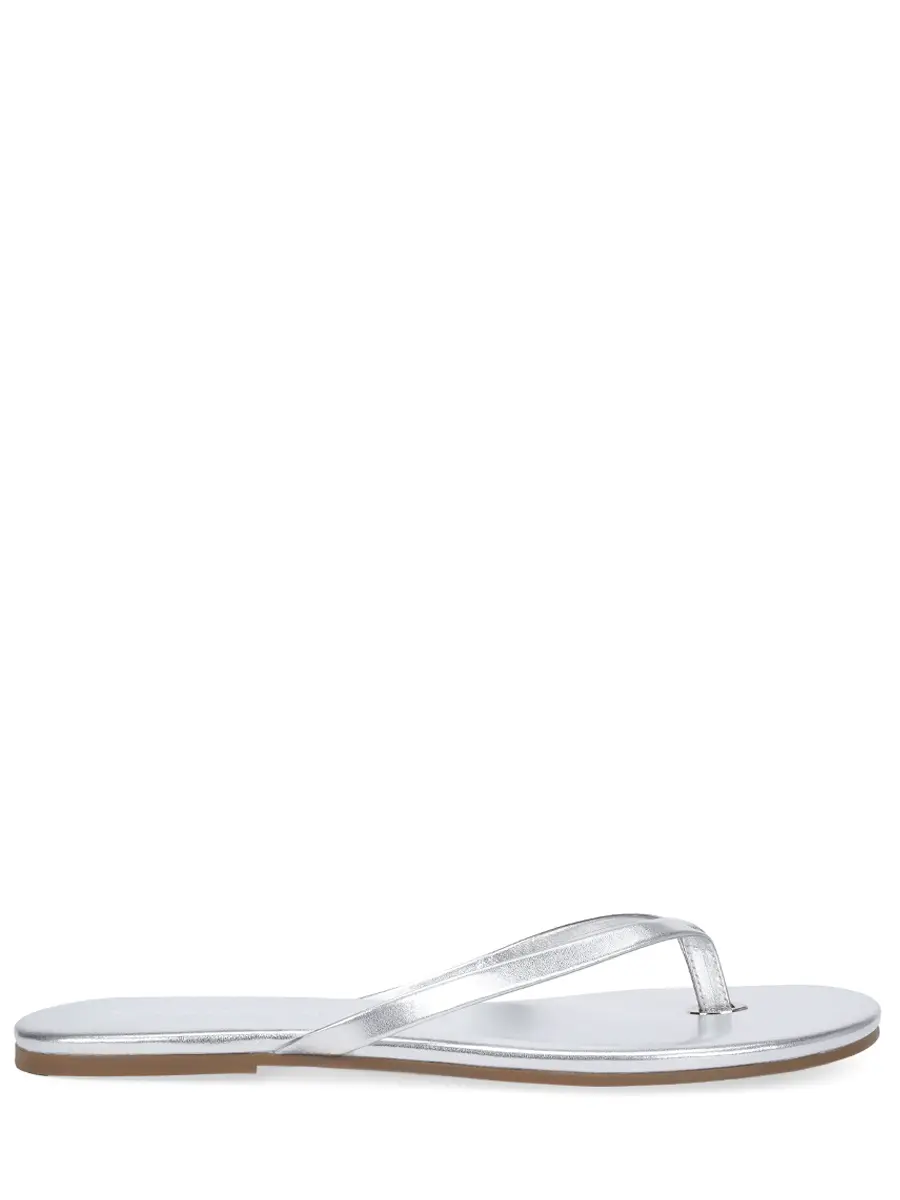Шлепанцы кожаные MELISSA ODABASH Sandals Серебряный 