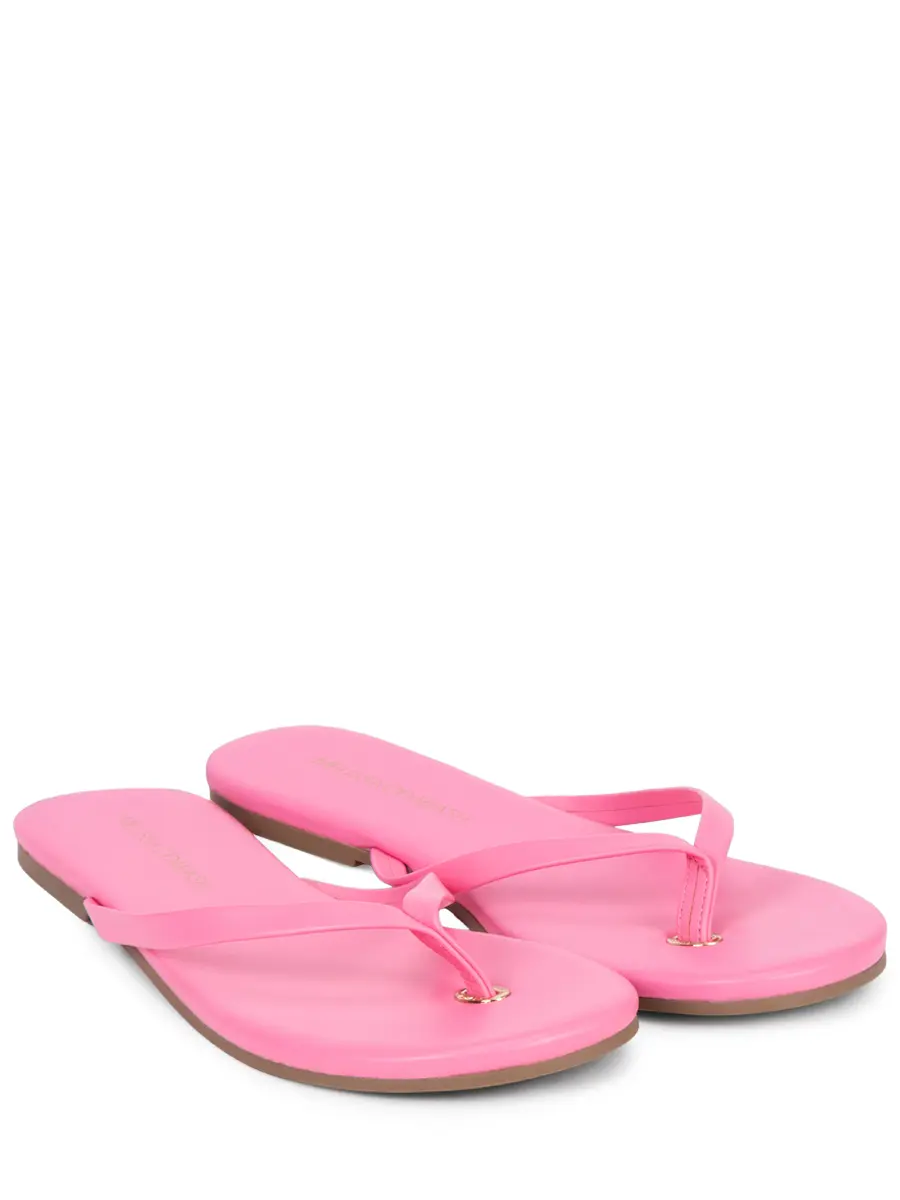 Шлепанцы кожаные MELISSA ODABASH Sandals Розовый  Фото 2