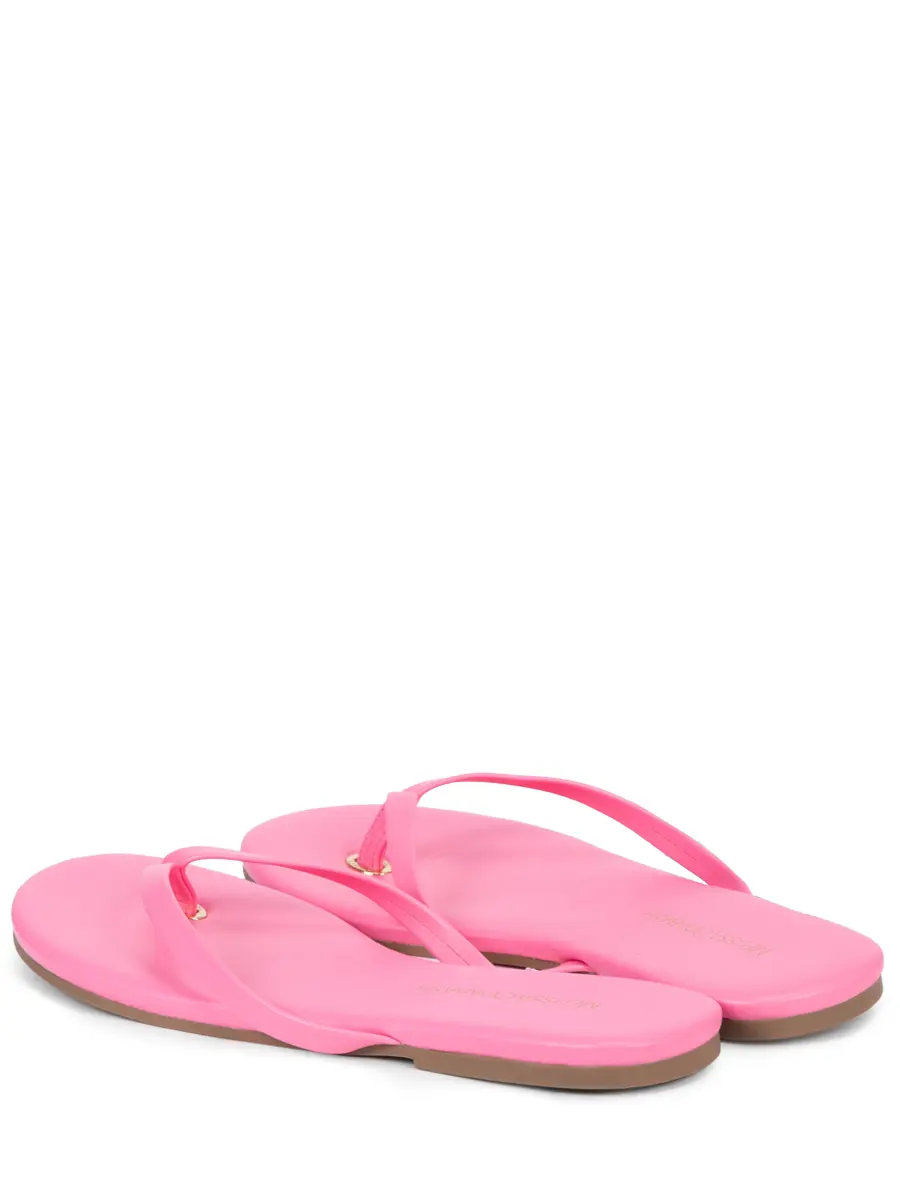 Шлепанцы кожаные MELISSA ODABASH Sandals Розовый  Фото 4