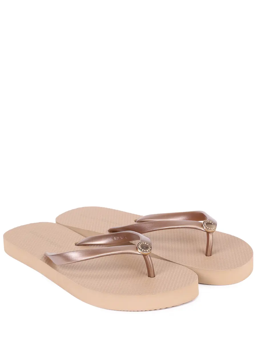 Шлепанцы резиновые MELISSA ODABASH Flip Flop Коричневый  Фото 2