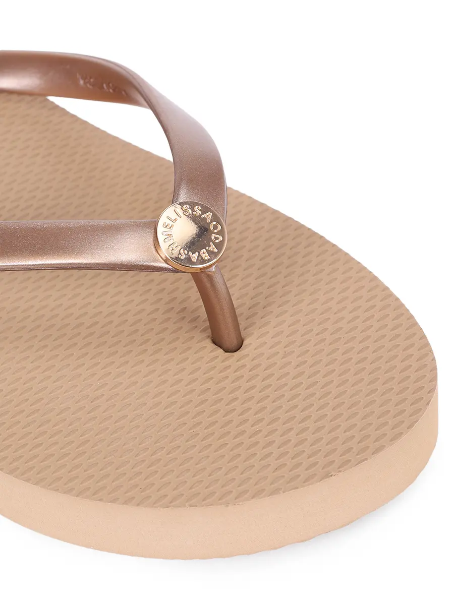Шлепанцы резиновые MELISSA ODABASH Flip Flop Коричневый  Фото 5
