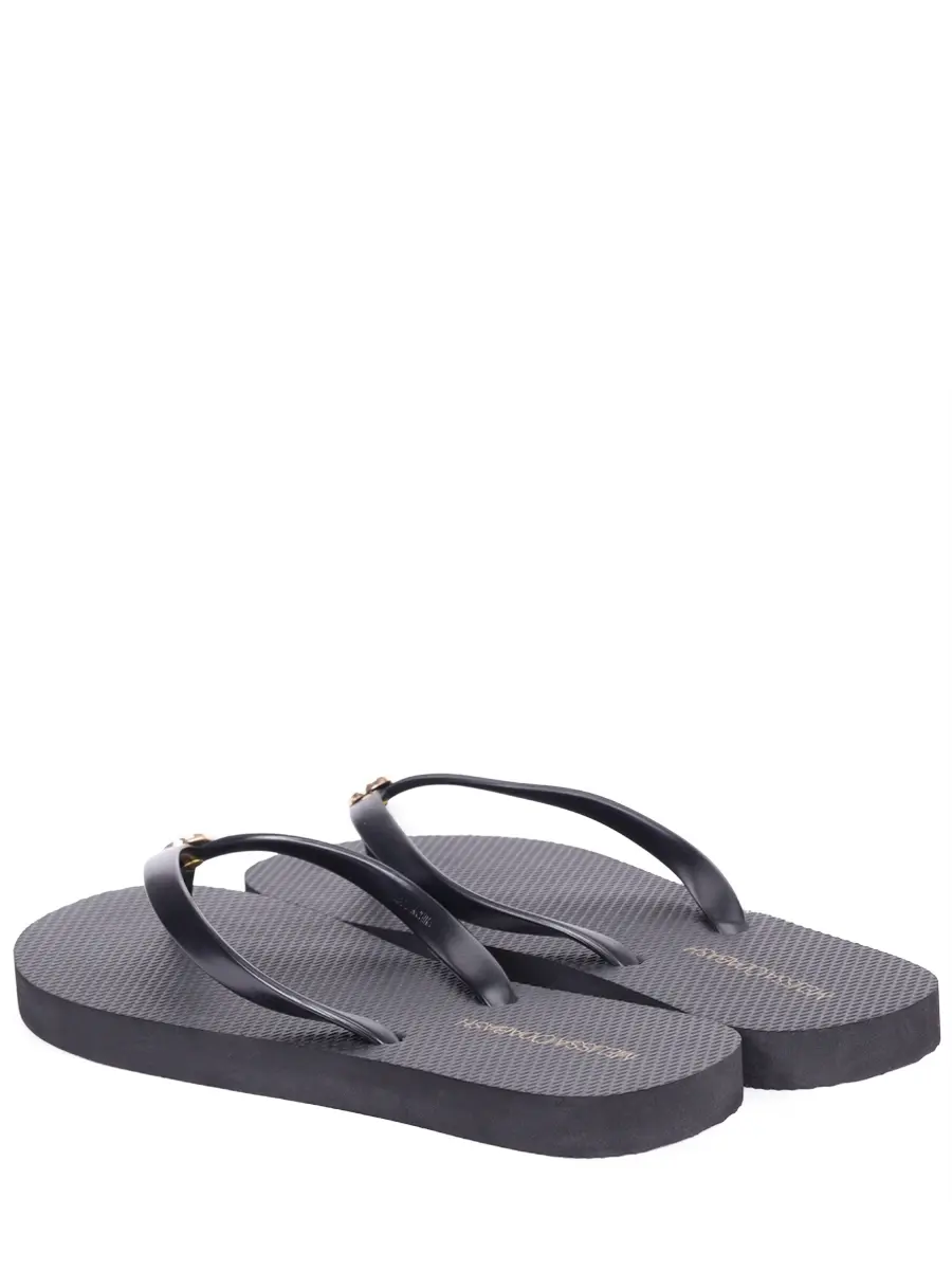 Шлепанцы резиновые MELISSA ODABASH Flip Flop Черный  Фото 4