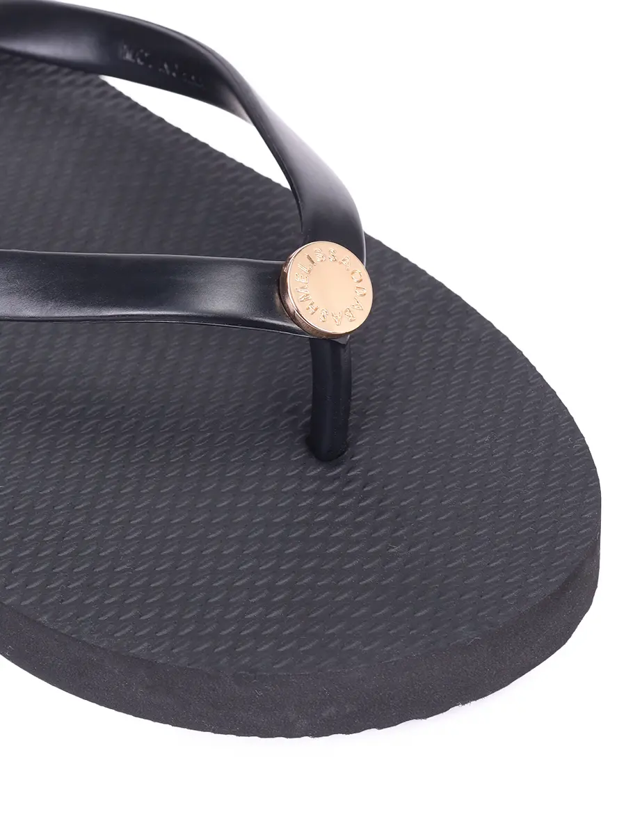 Шлепанцы резиновые MELISSA ODABASH Flip Flop Черный  Фото 5