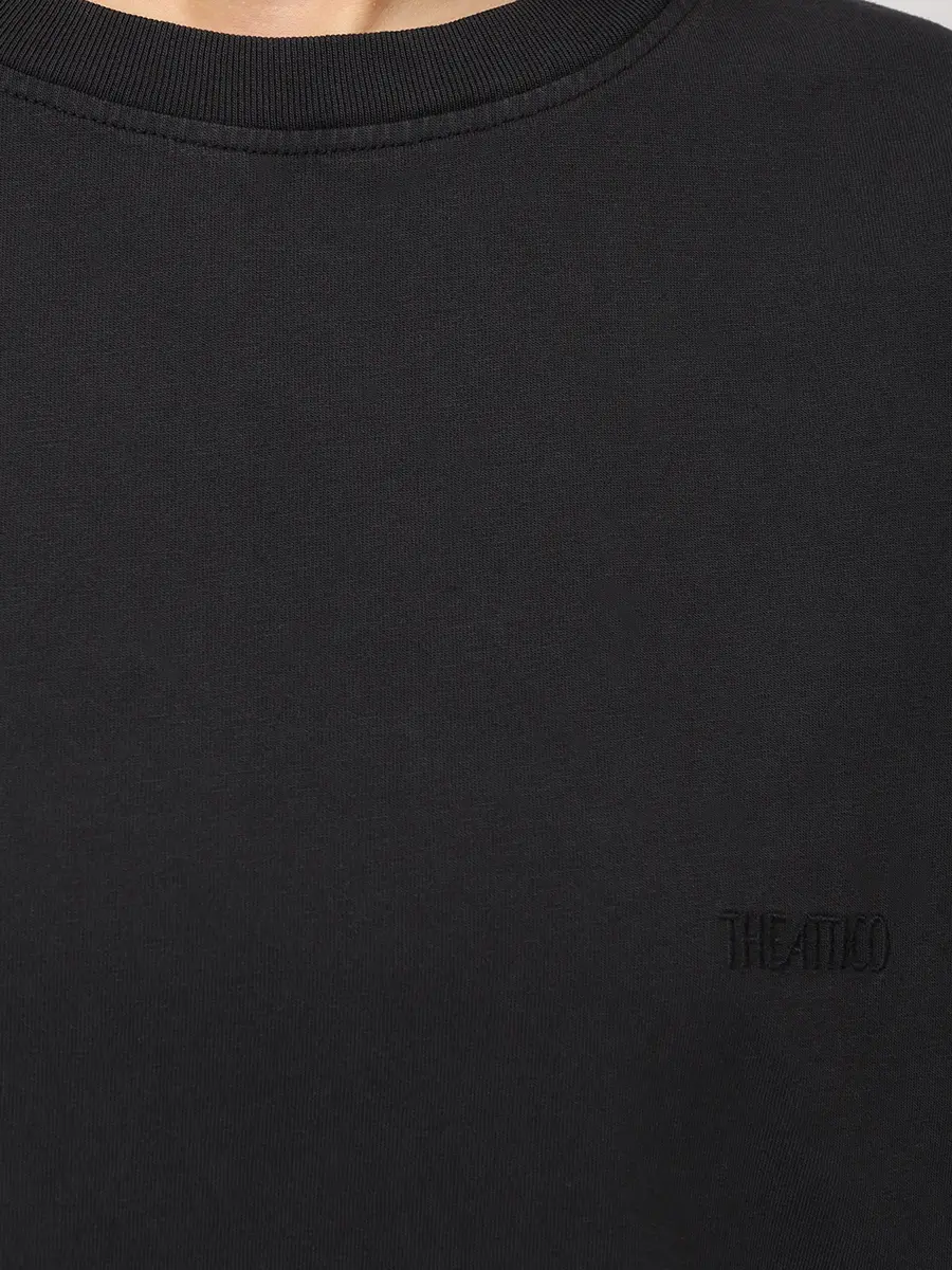 Футболка хлопковая THEATTICO 260WCT00350 JJJ025AA 615 Черный  Фото 5