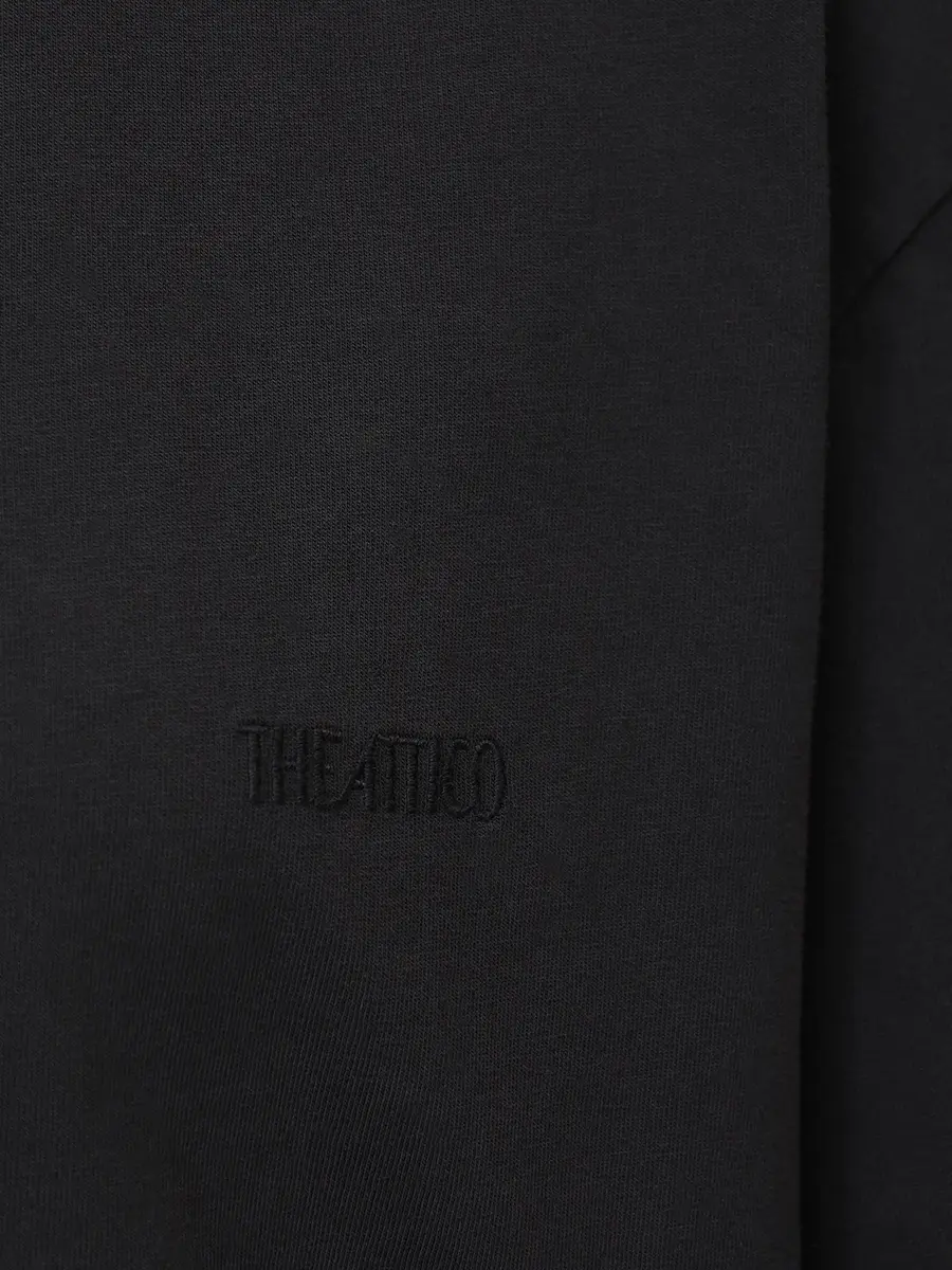 Футболка хлопковая THEATTICO 260WCT00350 JJJ025AA 615 Черный  Фото 6