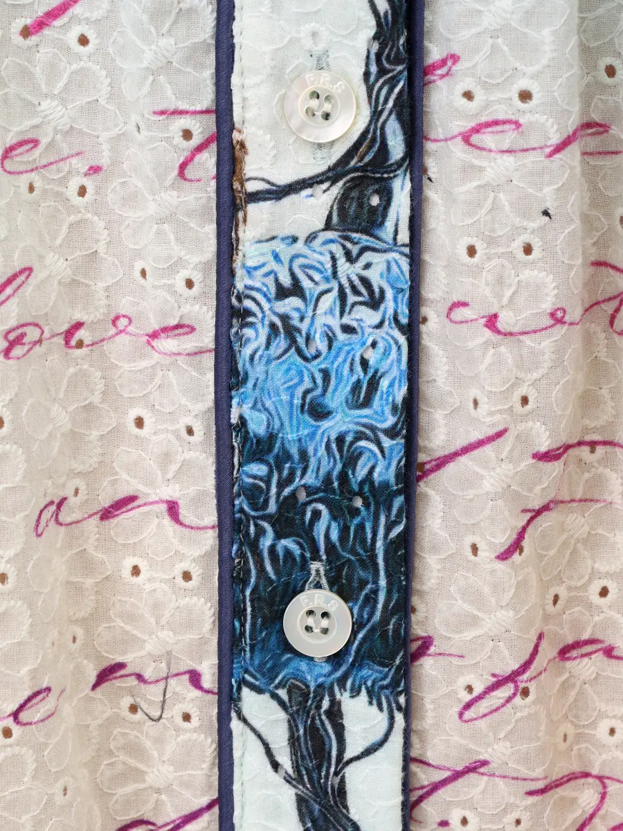 Платье хлопковое F.R.S FOR RESTLESS SLEEPERS AB000851 TE00901 188 Голубой  Фото 6