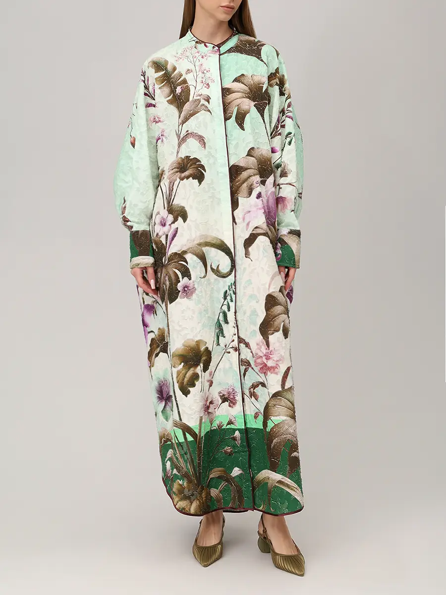 Платье хлопковое F.R.S FOR RESTLESS SLEEPERS AB008601 TE00894 229 Зеленый  Фото 4