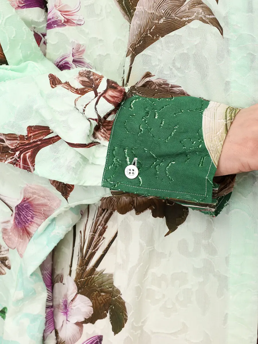 Платье хлопковое F.R.S FOR RESTLESS SLEEPERS AB008601 TE00894 229 Зеленый  Фото 5