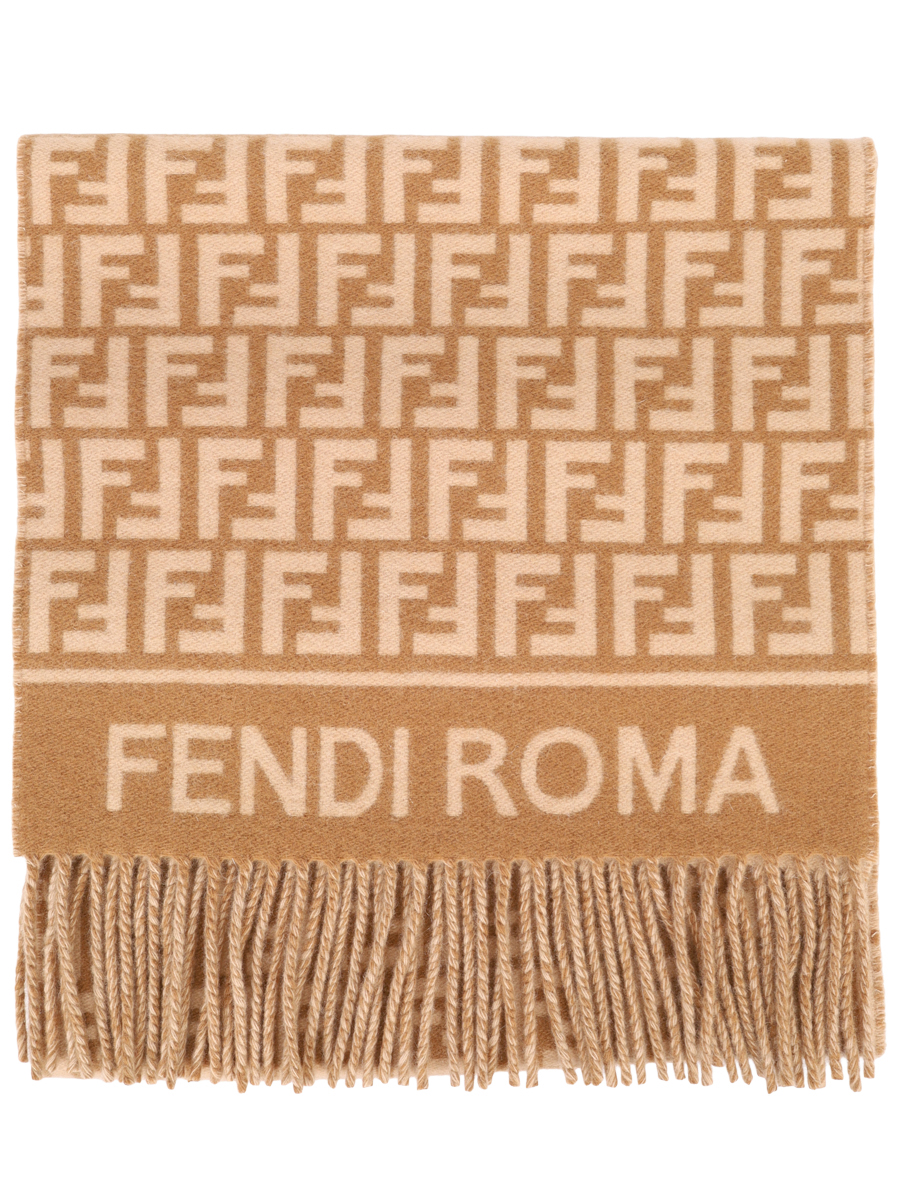 Шарф из кашемира и шерсти FENDI