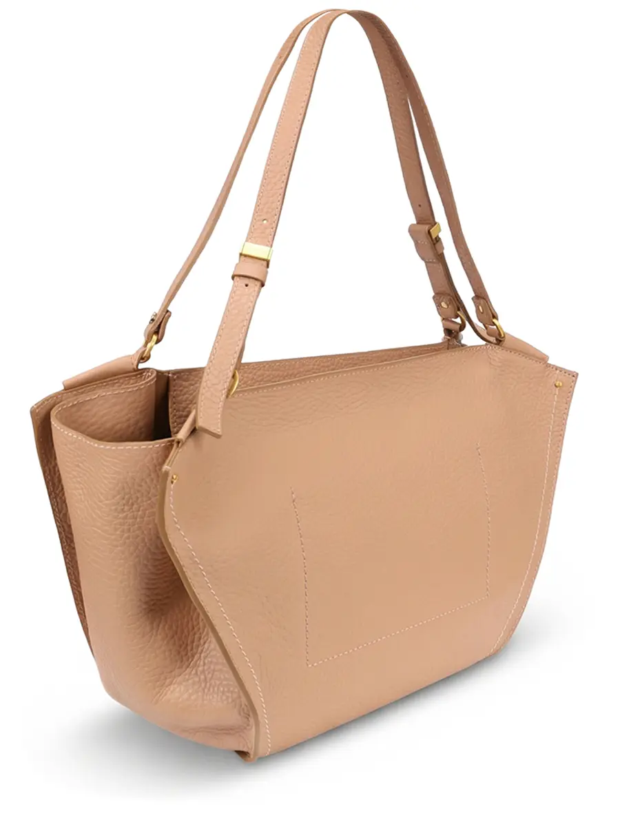 Сумка кожаная GIANNI CHIARINI BS 12227 RNGDBL T.U. - 5313 Бежевый  Фото 3