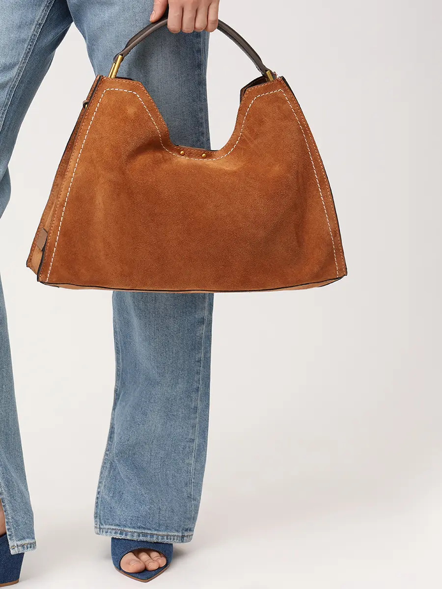 Сумка замшевая GIANNI CHIARINI BS 12286 CM-PLMCP - 9308 Коричневый  Фото 2