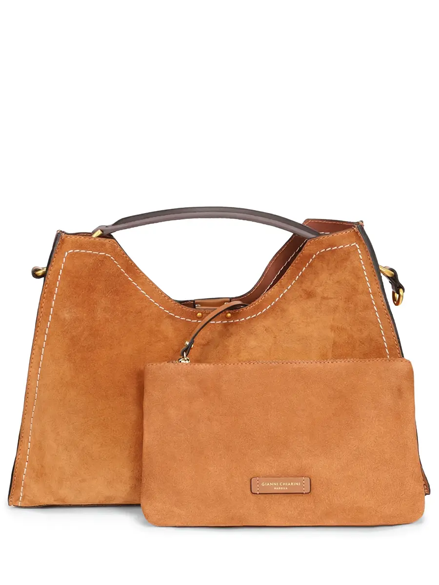 Сумка замшевая GIANNI CHIARINI BS 12286 CM-PLMCP - 9308 Коричневый  Фото 3