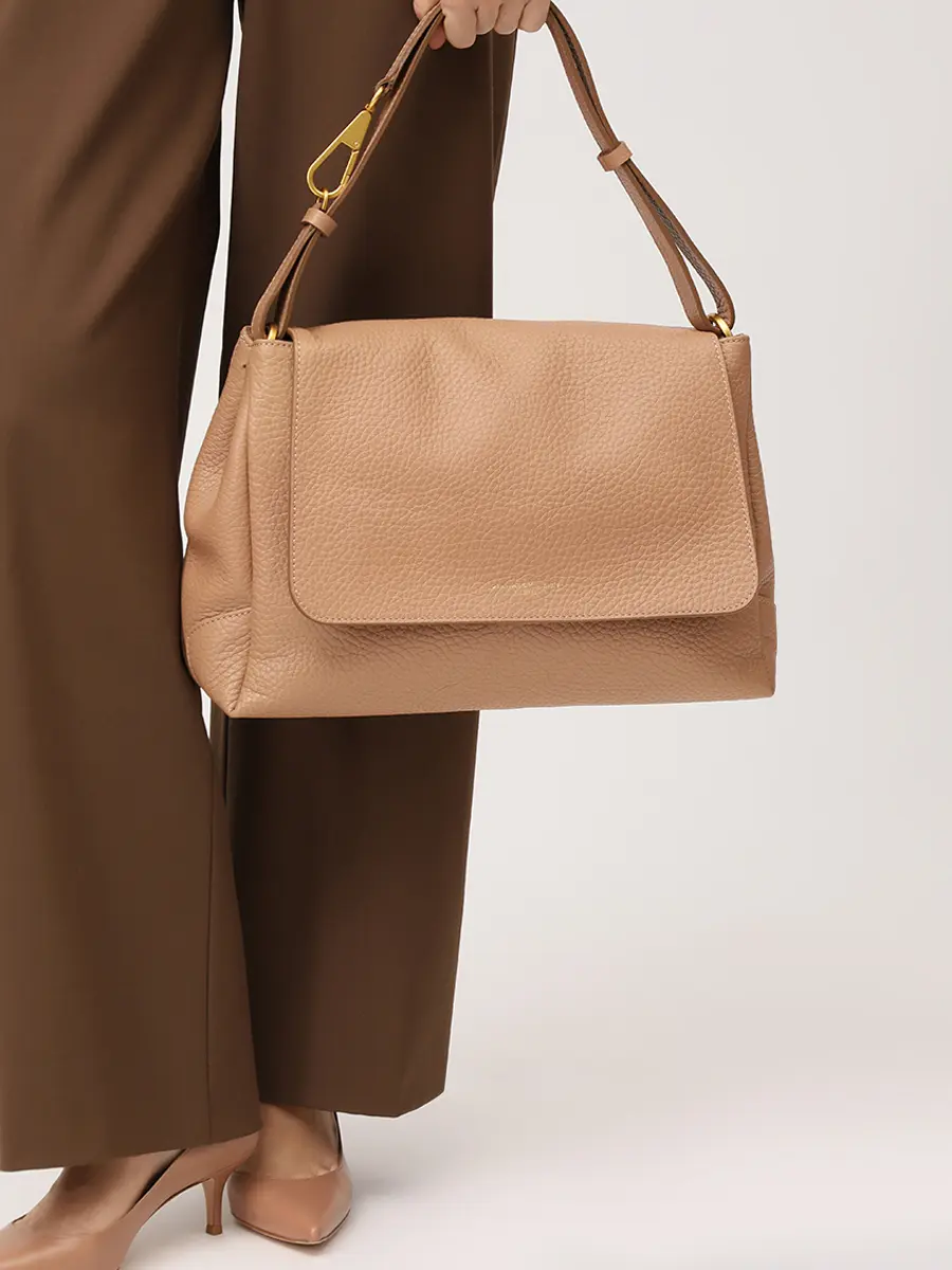 Сумка кожаная GIANNI CHIARINI BS 11790 TKL - 211 Бежевый  Фото 2