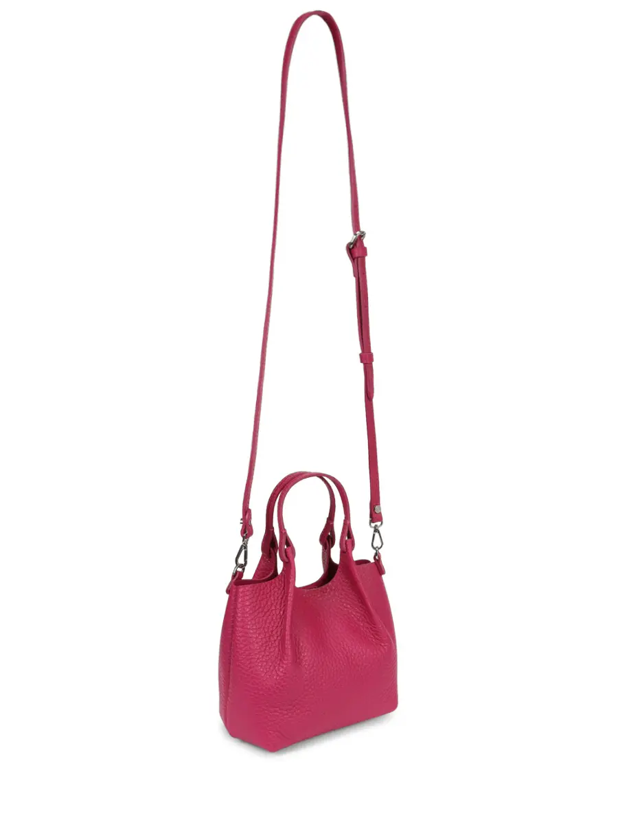 Сумка кожаная GIANNI CHIARINI BS 9718 RNGDBL T.U. - 14364 Темно- Розовый  Фото 3