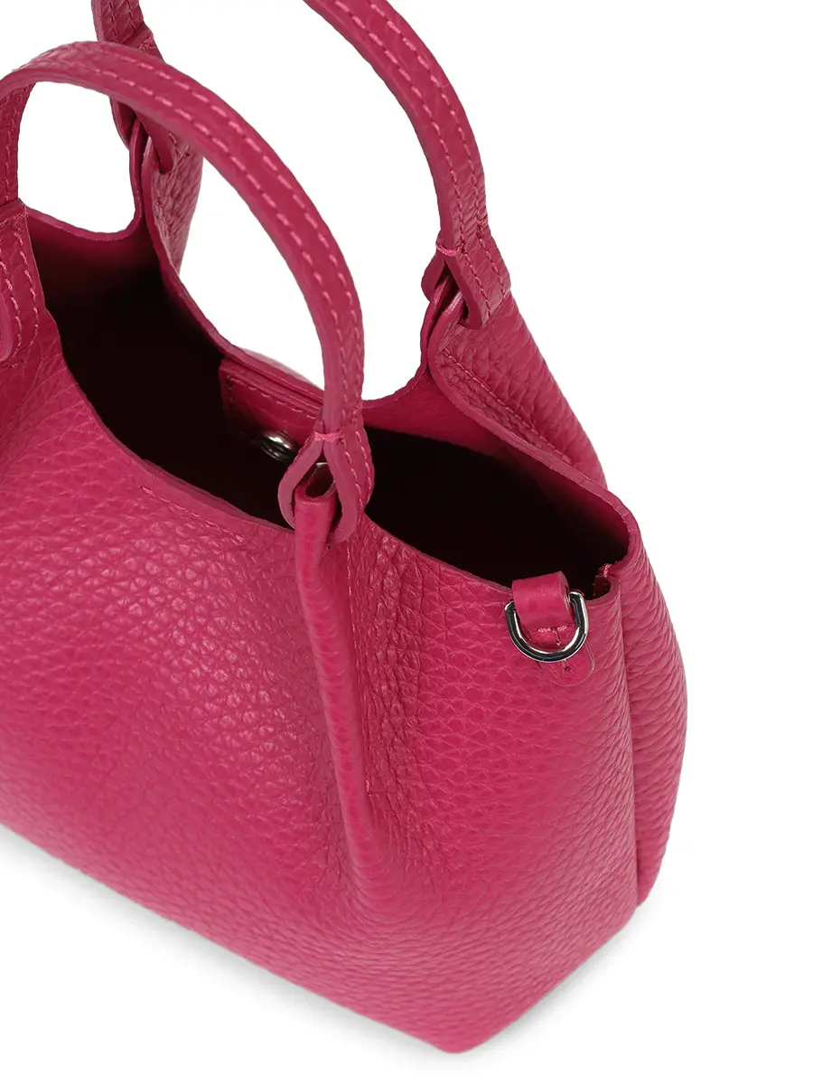 Сумка кожаная GIANNI CHIARINI BS 9718 RNGDBL T.U. - 14364 Темно- Розовый  Фото 4