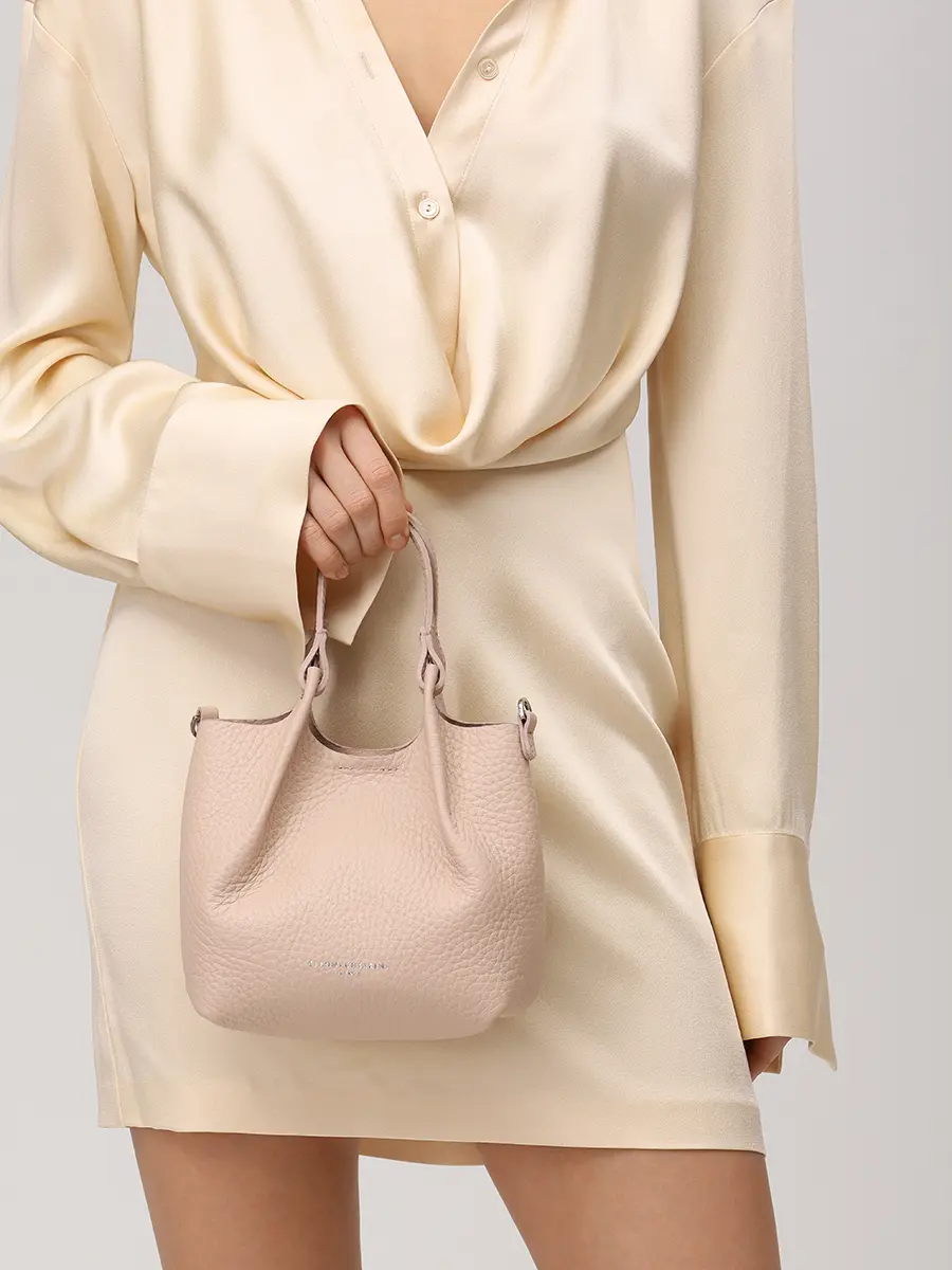Сумка кожаная GIANNI CHIARINI BS 9718 RNGDBL T.U. - 14363 Светло- Бежевый  Фото 2