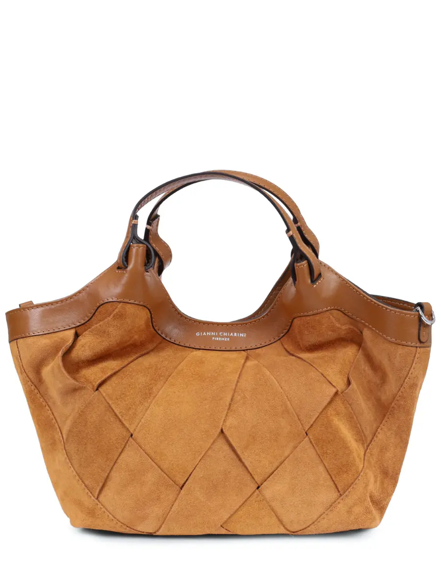 Сумка замшевая GIANNI CHIARINI BS 12349 INT-CM - 9308 Коричневый 
