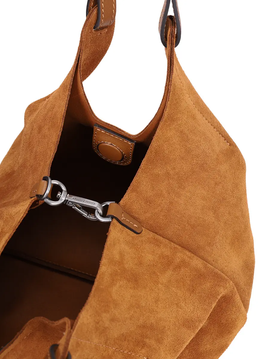Сумка замшевая GIANNI CHIARINI BS 9779 CM-PL - 1478 Коричневый  Фото 4