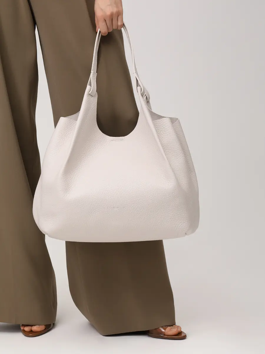 Сумка кожаная GIANNI CHIARINI BS 9720 RNGDBL T.U. - 5313 Светло- Серый  Фото 2