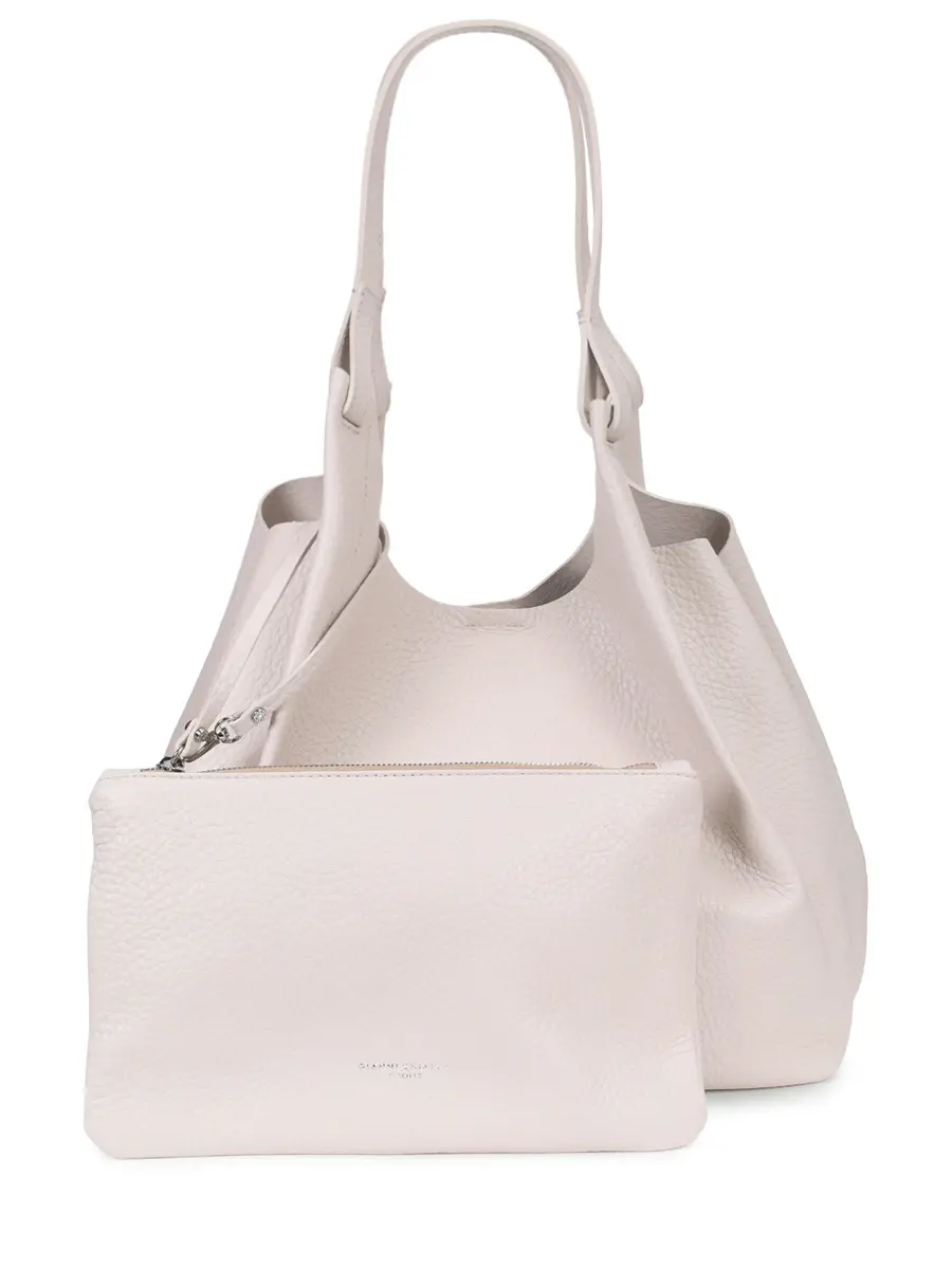 Сумка кожаная GIANNI CHIARINI BS 9720 RNGDBL T.U. - 5313 Светло- Серый  Фото 3
