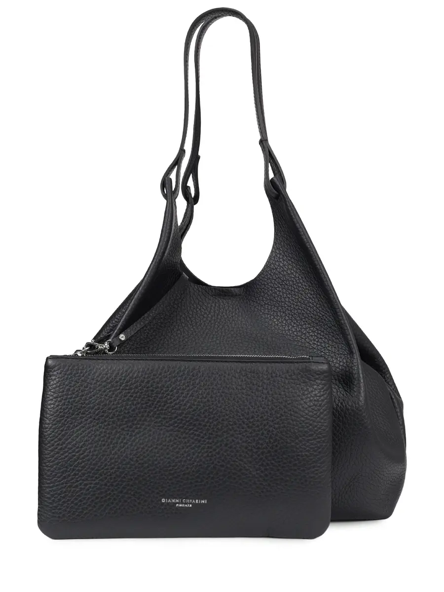 Сумка кожаная GIANNI CHIARINI BS 9720 RNGDBL T.U. - 001 Черный  Фото 3