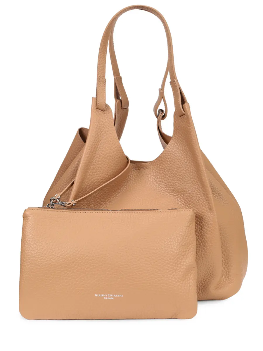 Сумка кожаная GIANNI CHIARINI BS 9720 RNGDBL T.U. - 211 Бежевый  Фото 3