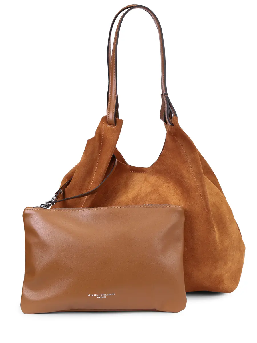 Сумка замшевая GIANNI CHIARINI BS 9780 CM-PL - 1478 Коричневый  Фото 3