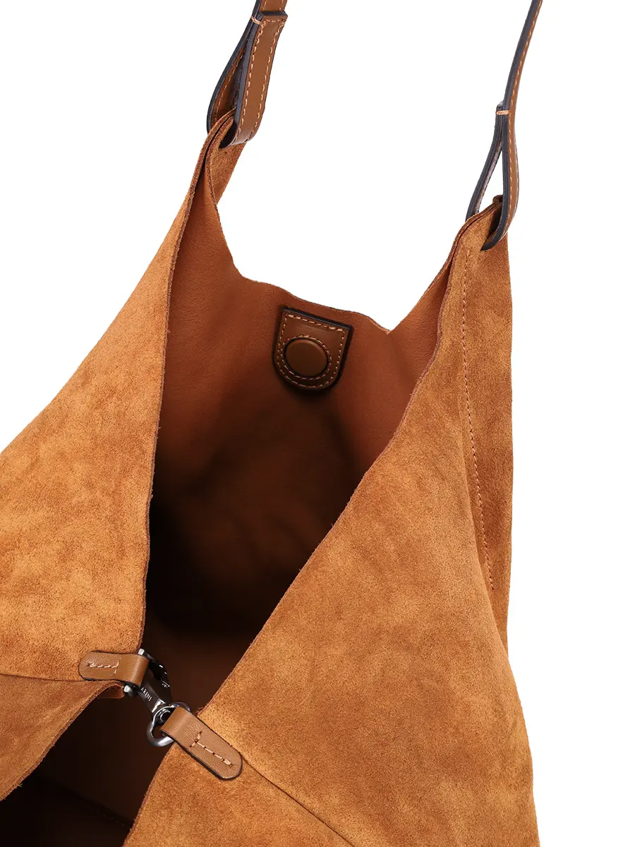Сумка замшевая GIANNI CHIARINI BS 9780 CM-PL - 1478 Коричневый  Фото 5