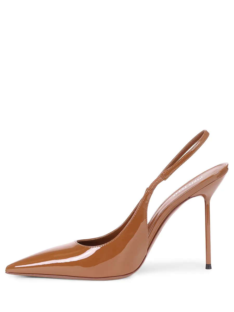 Туфли кожаные PARIS TEXAS PX913 - XVN01 - LIDIA SLINGBACK Коричневый  Фото 3