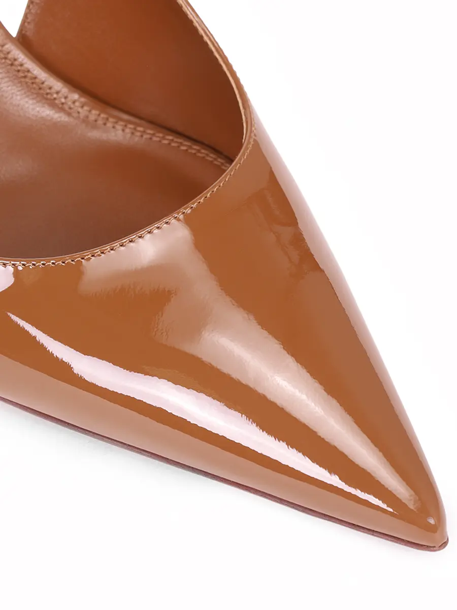 Туфли кожаные PARIS TEXAS PX913 - XVN01 - LIDIA SLINGBACK Коричневый  Фото 5