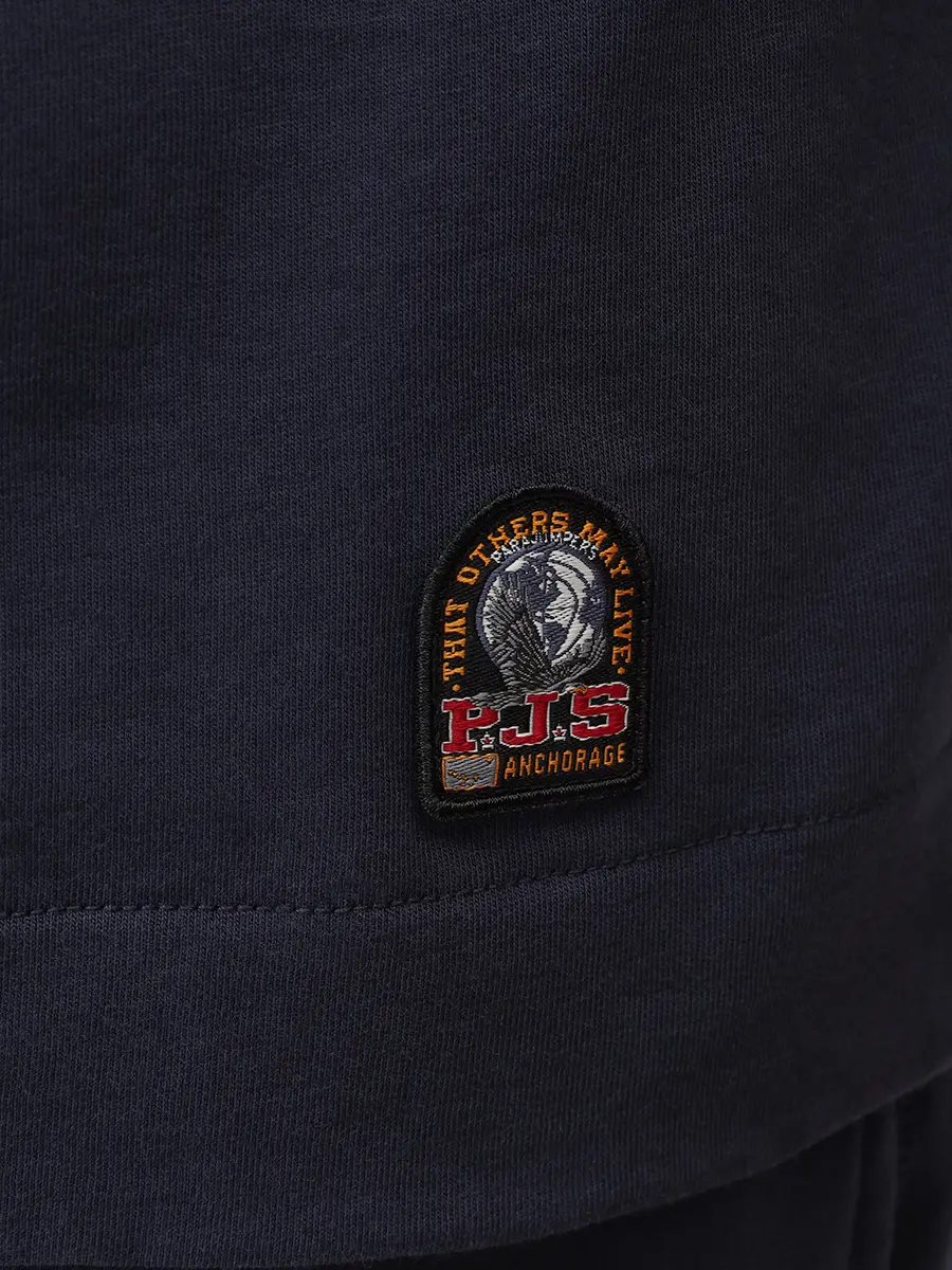 Поло хлопковое PARAJUMPERS 26SMPMPORY04/0571 Синий  Фото 6