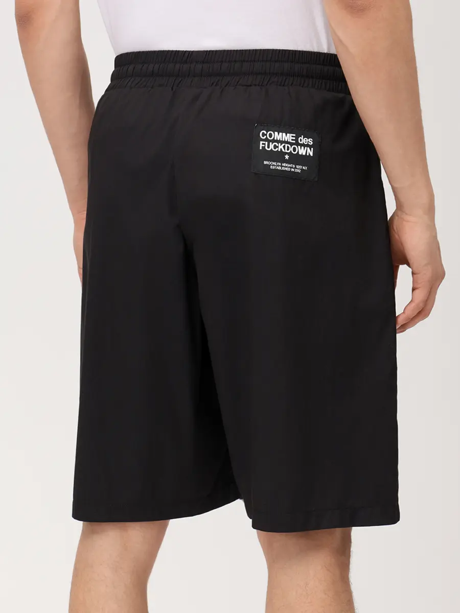 Шорты хлопковые COMME DES FUCKDOWN CFABM02043 NERO Черный  Фото 3