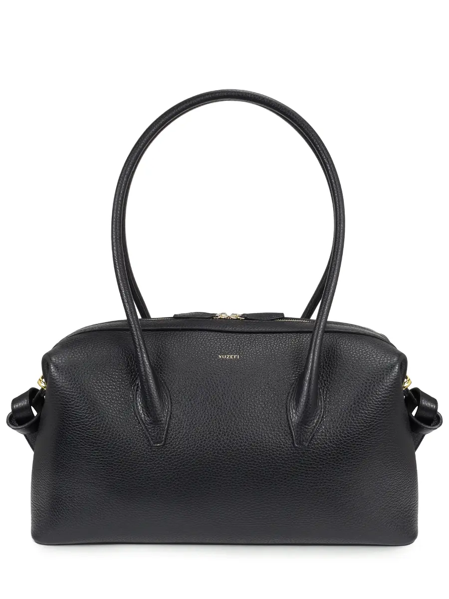 Сумка кожаная Brioche Duffle YUZEFI BRIOCHE DUFFLE BLACK Черный 