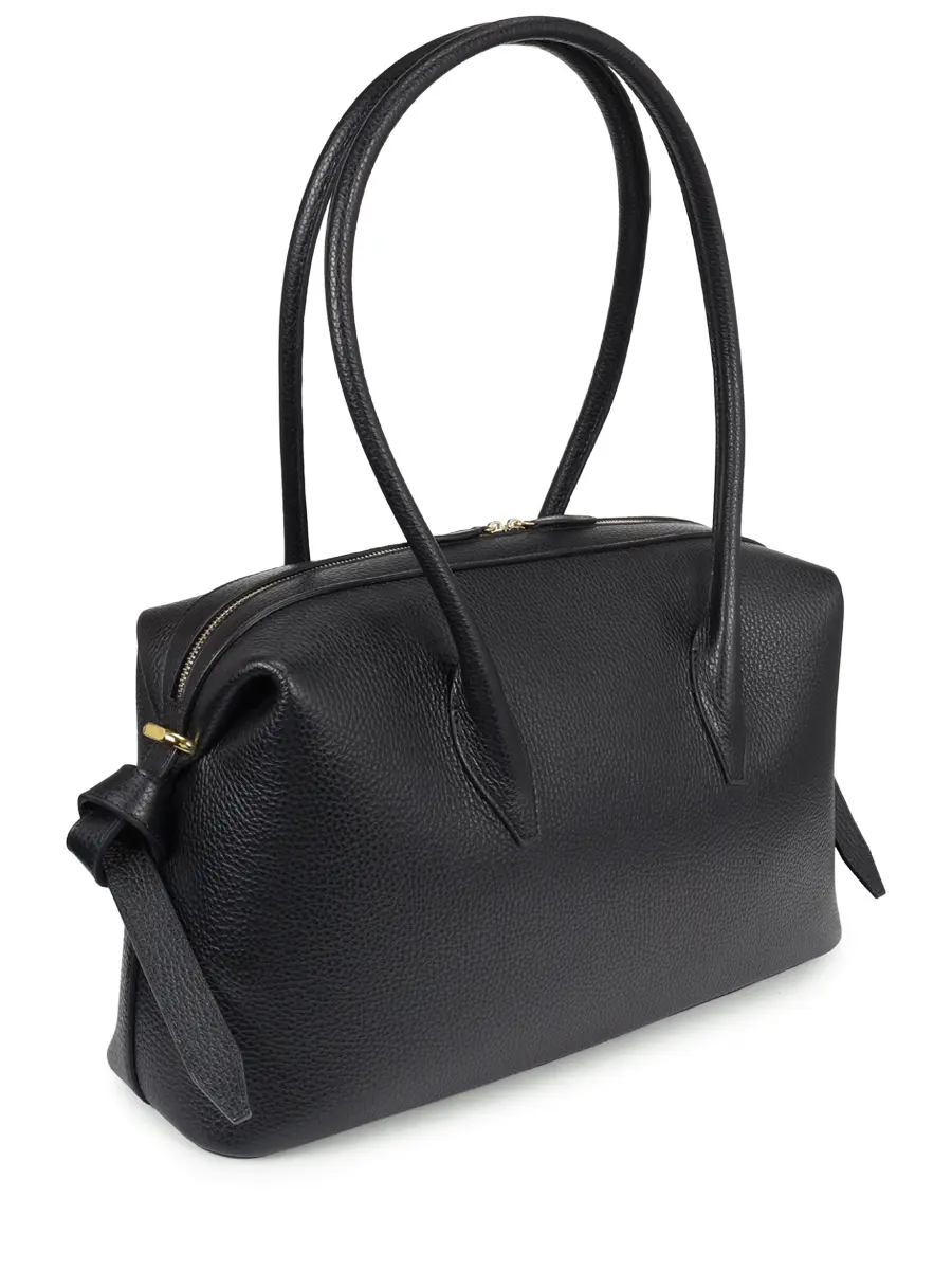 Сумка кожаная Brioche Duffle YUZEFI BRIOCHE DUFFLE BLACK Черный  Фото 3