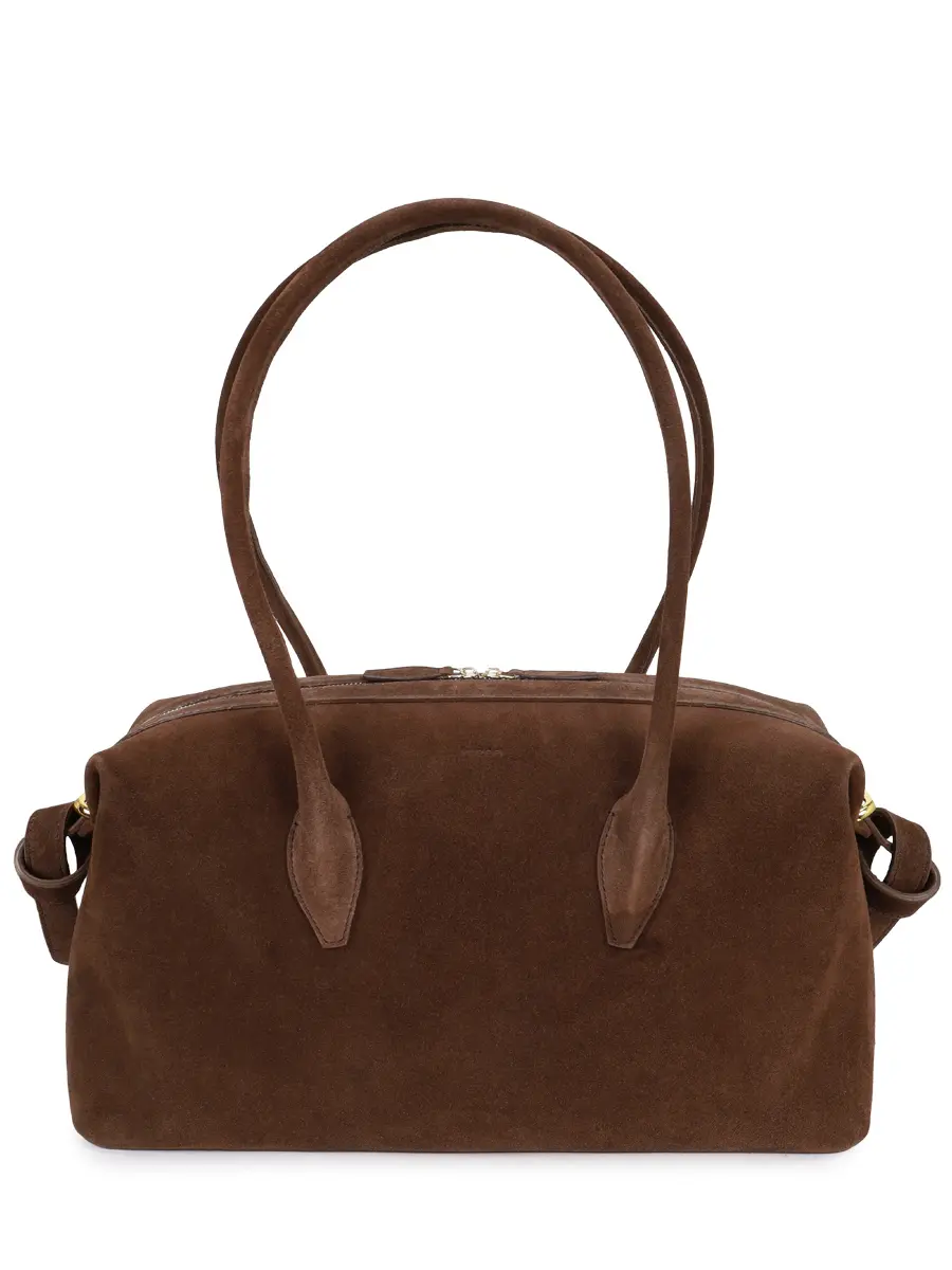 Сумка замшевая Brioche Duffle YUZEFI BRIOCHE DUFFLE CHOCOLATE Коричневый 