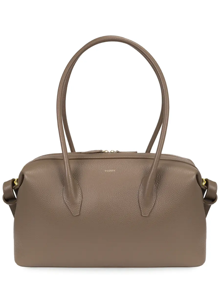 Сумка кожаная Brioche Duffle YUZEFI BRIOCHE DUFFLE TAUPE Бежевый 