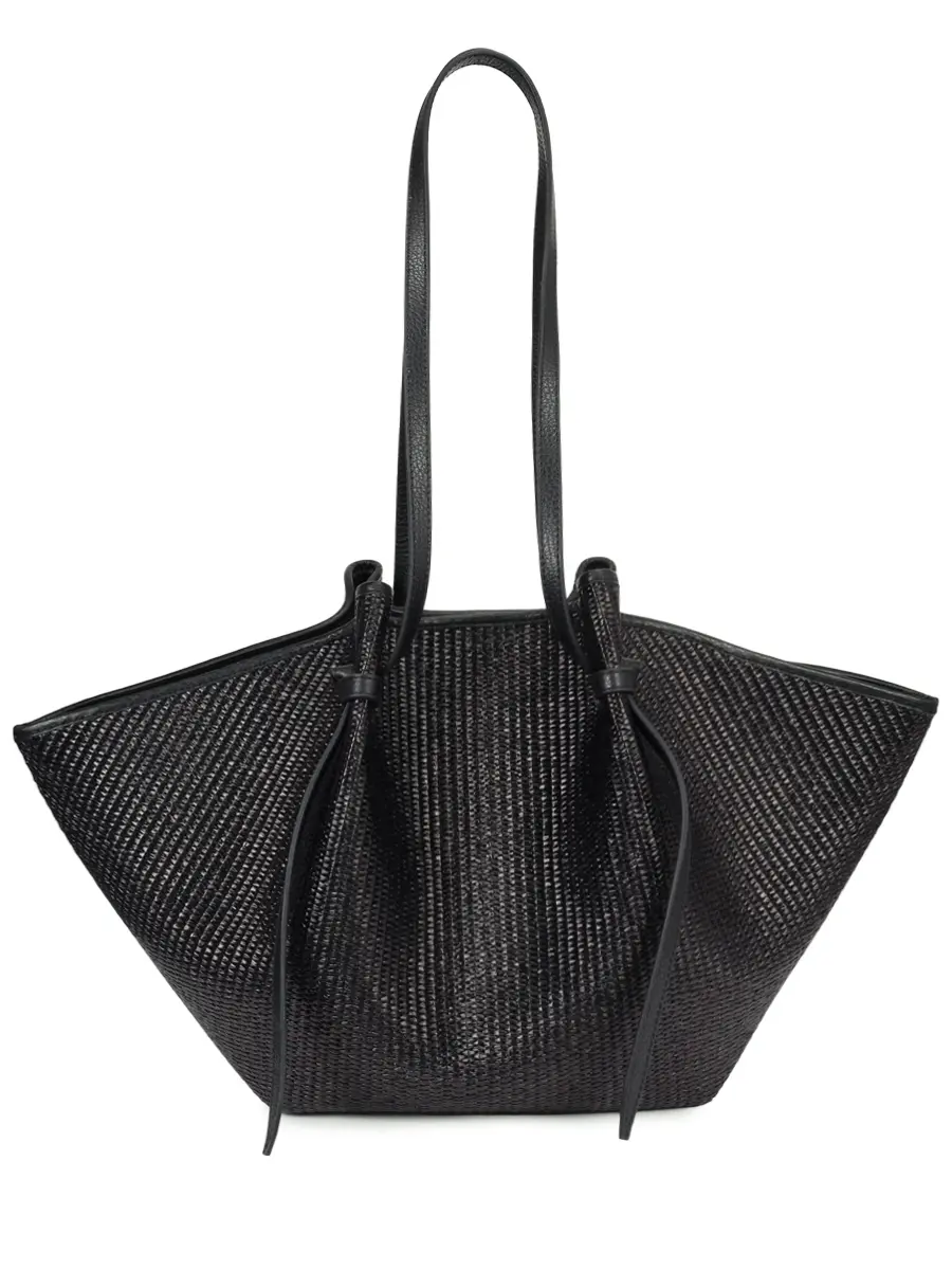 Сумка из рафии Large Mochi YUZEFI LARGE MOCHI BLACK RAFFIA Черный 