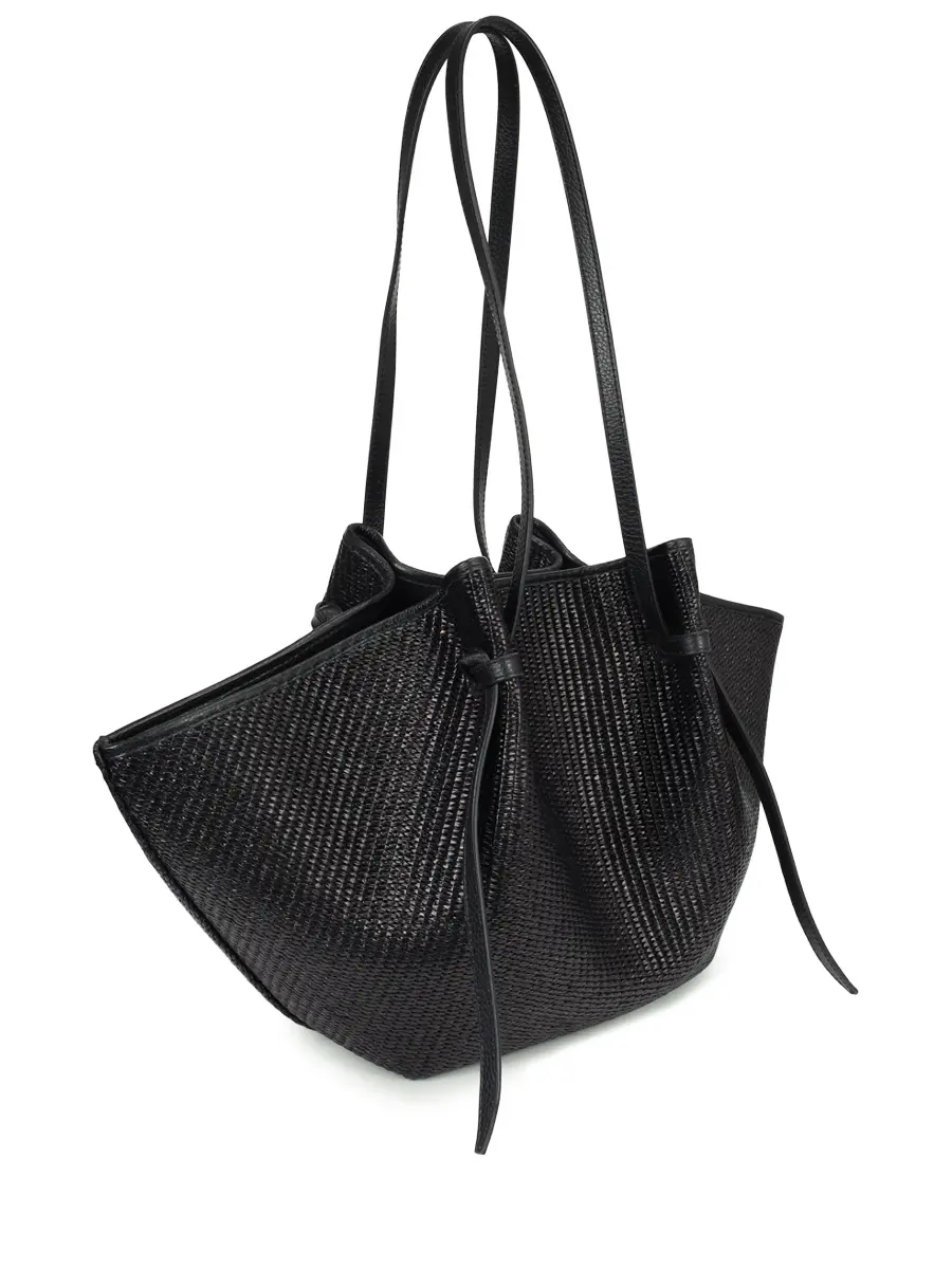 Сумка из рафии Large Mochi YUZEFI LARGE MOCHI BLACK RAFFIA Черный  Фото 3