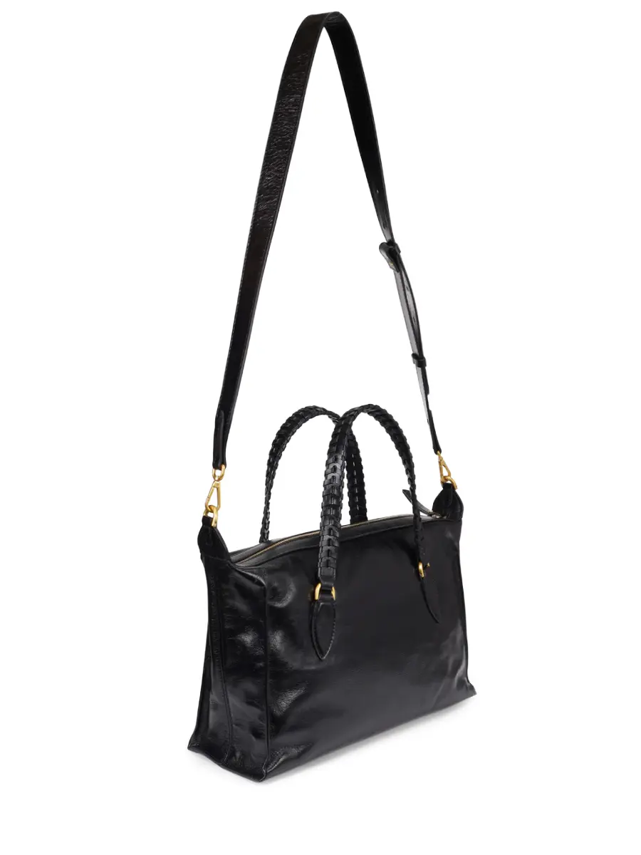 Сумка кожаная GIANNI CHIARINI BS 11916 RALPH - 001 Черный  Фото 3