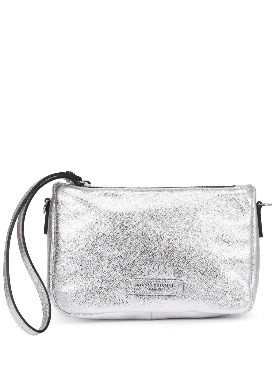 Сумка кожаная GIANNI CHIARINI BS 10224 VNCMET - 359 Серебряный 
