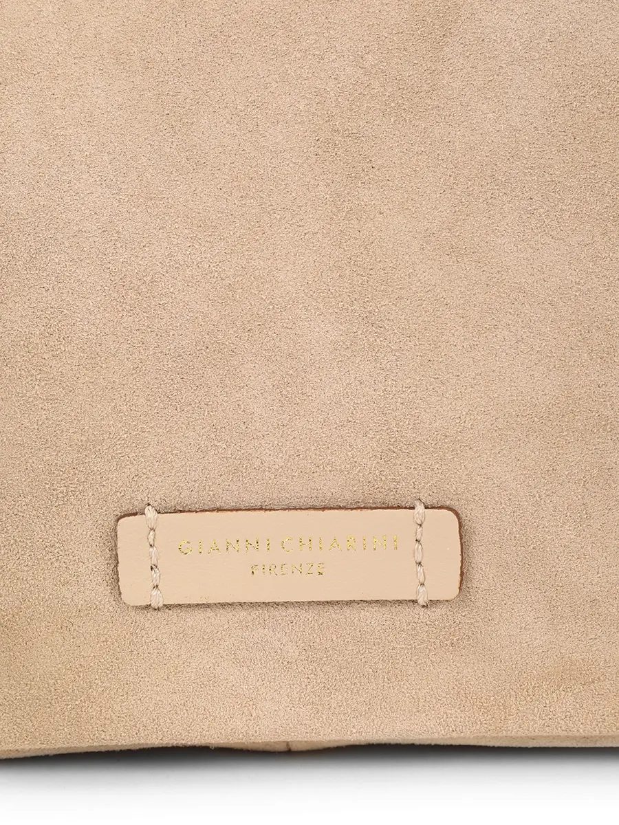 Сумка замшевая GIANNI CHIARINI BS 10225 CM-PL - 9308 Кремовый  Фото 5