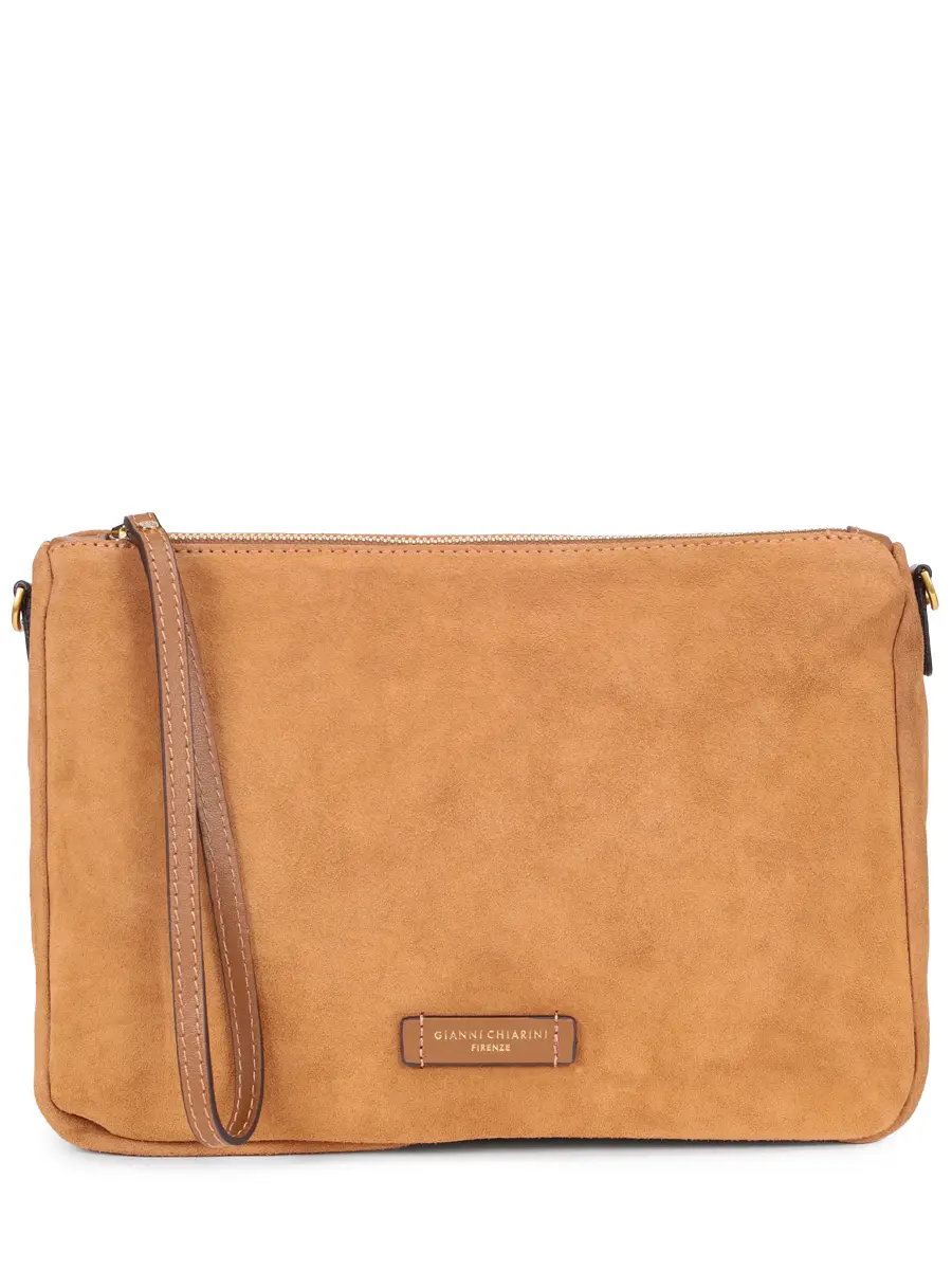 Сумка замшевая GIANNI CHIARINI BS 10225 CM-PL - 1478 Коричневый 