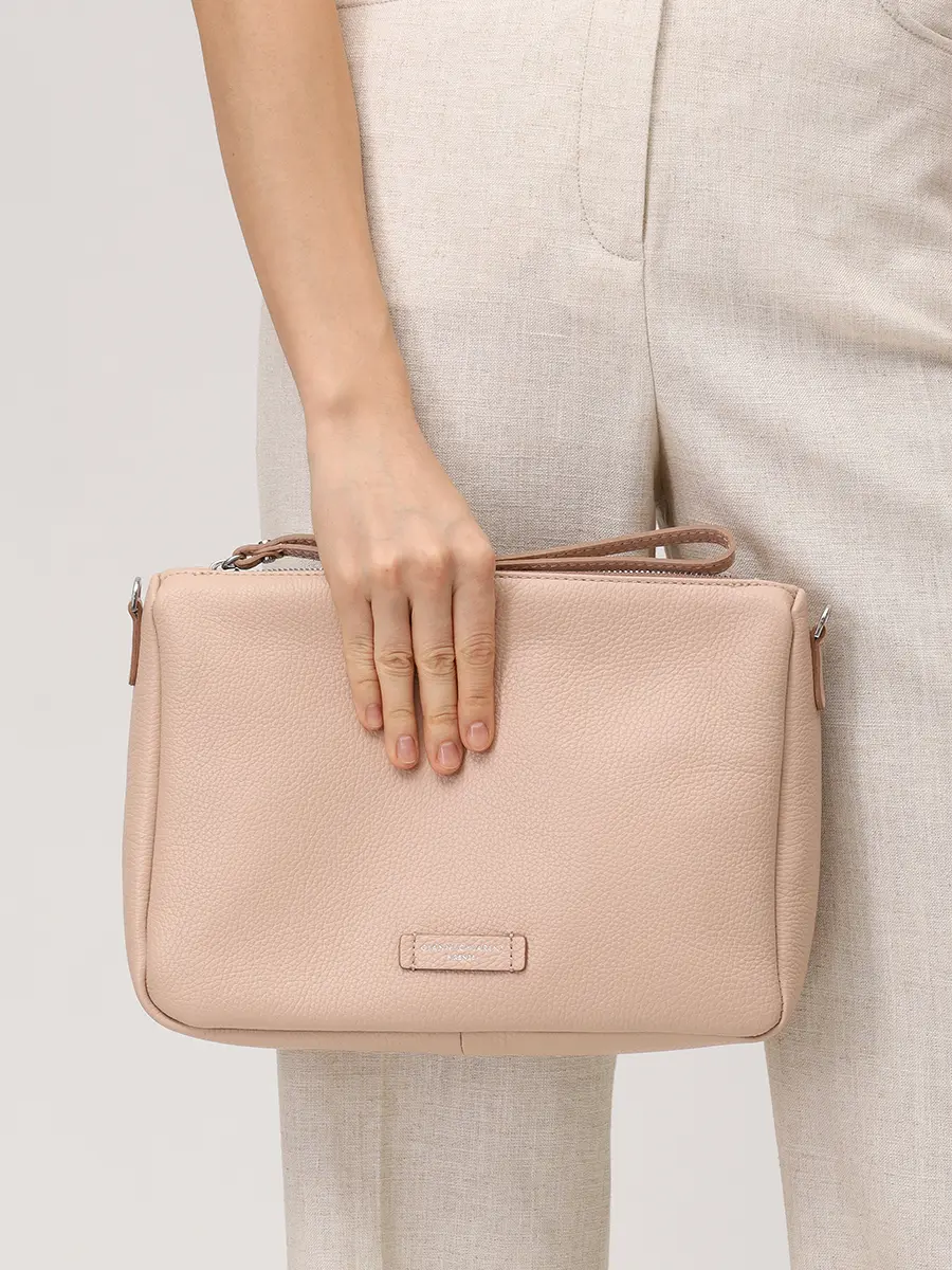 Сумка кожаная GIANNI CHIARINI BS 10225 GRN - 14363 Бежевый  Фото 2