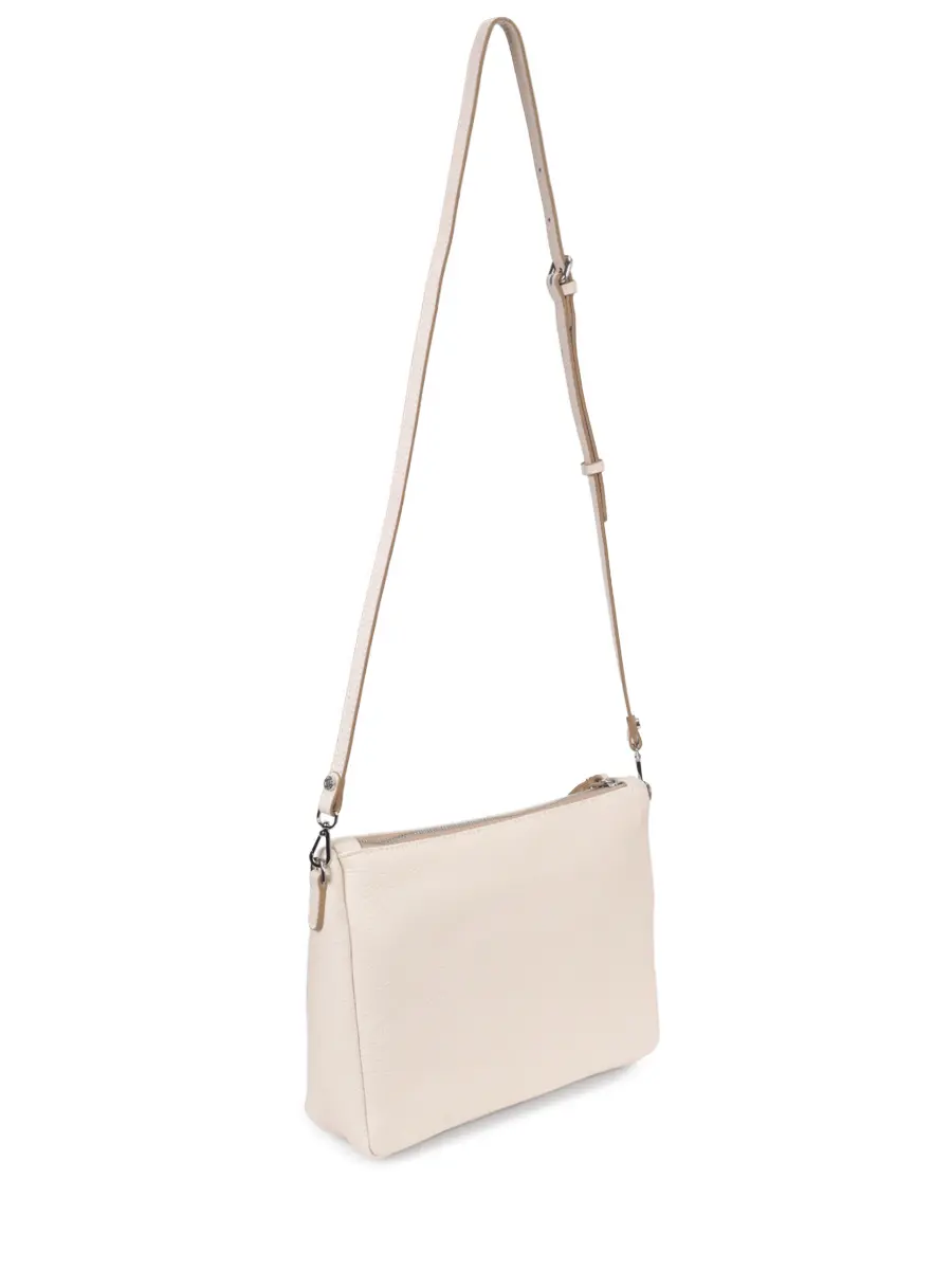Сумка кожаная GIANNI CHIARINI BS 10225 GRN - 3890 Кремовый  Фото 3